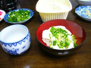 朝食に遠野の最高に美味しいお豆腐でした！！朝お豆腐屋さんに買いに行く楽しさ！！